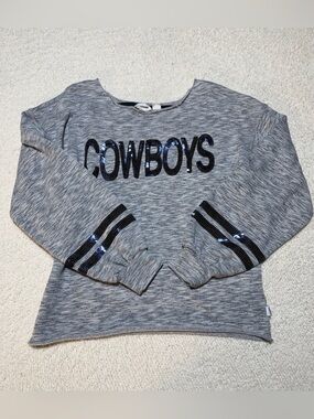 Dallas Cowboys Sequin Crop Sweatshirt Women’s Touch Pullover